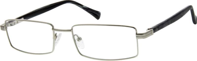 Silver Rectangle Glasses #767911 | Zenni Optical