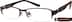 Rectangle Glasses 770015 in Brown