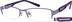 Rectangle Glasses 770017 in Purple