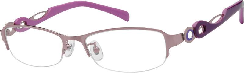 Angle view of Oval Glasses 770219 in Pink