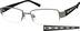Rectangle Glasses 774912 in Gray