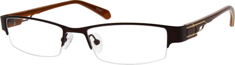 Brown Rectangle Glasses #776315 | Zenni Optical