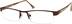 Rectangle Glasses 777015 in Brown