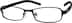 Rectangle Glasses 777121 in Black