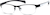 Angle view of Oval Glasses 778821 in Black thumbnail
