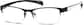 Angle view of Oval Glasses 778821 in Black thumbnail