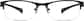 Front view of Oval Glasses 778821 in Black thumbnail