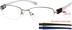 Rectangle Glasses 779411 in Silver