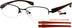 Rectangle Glasses 779421 in Black