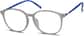 Angle view of Round Glasses 7801812 in Gray thumbnail