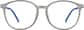 Front view of Round Glasses 7801812 in Gray thumbnail
