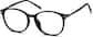 Angle view of Round Glasses 7801821 in Black thumbnail