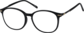 Angle view of Round Glasses 7801821 in Black thumbnail