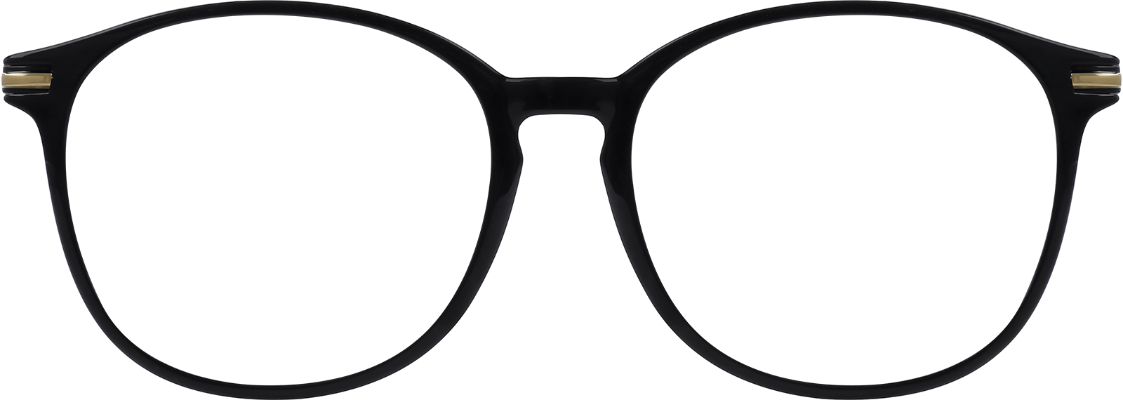 Front view of Round Glasses 7801821 in Black