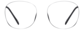 Front view of Round Glasses 7801821 in Black thumbnail