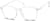 Angle view of Round Glasses 7801830 in White thumbnail