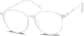 Angle view of Round Glasses 7801830 in White thumbnail