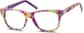 Angle view of Kids’ Square Glasses 7802429 in Fingerpaint thumbnail