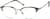 Angle view of Browline Glasses 7803215 in Brown thumbnail