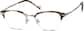 Angle view of Browline Glasses 7803215 in Brown thumbnail