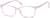 Angle view of Rectangle Glasses 7803919 in Pink thumbnail
