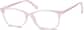 Angle view of Rectangle Glasses 7803919 in Pink thumbnail