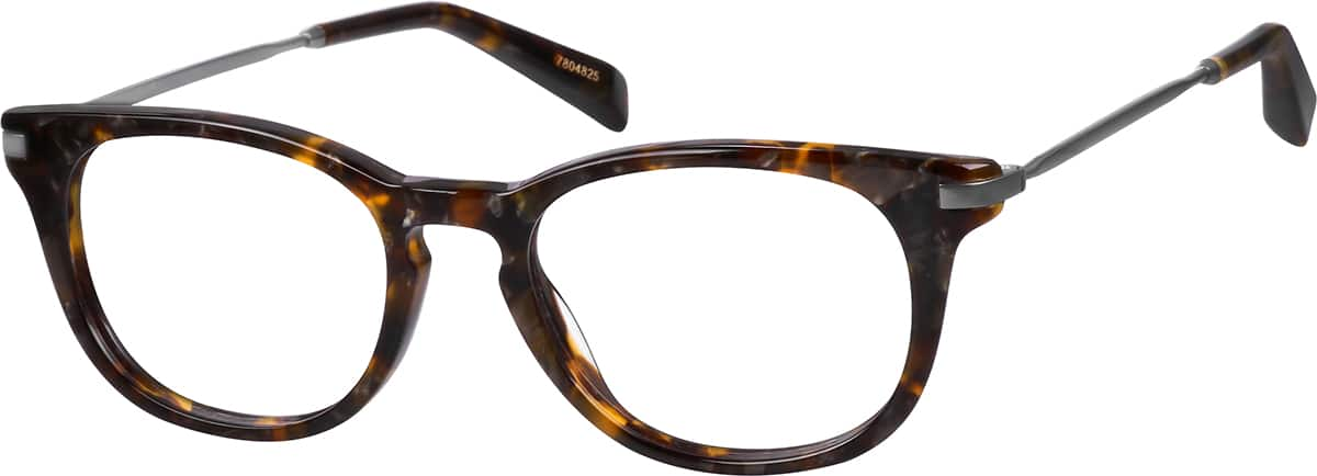 Angle view of Sullivan Oval Eyeglasses 7804825 in Tortoiseshell