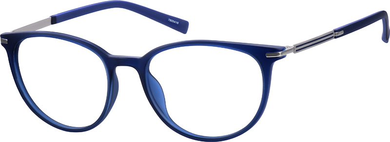 Blue Oval Glasses #7805416