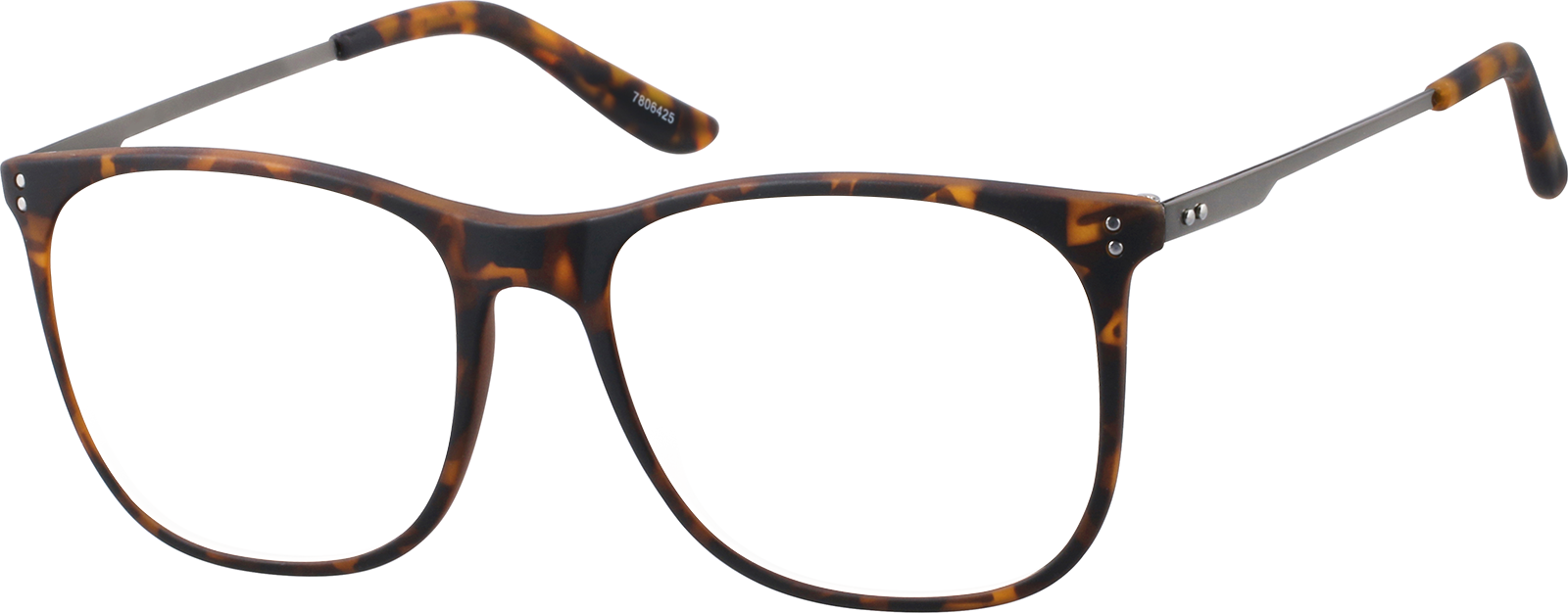 Angle view of Square Sunglasses 7806425 in Tortoiseshell