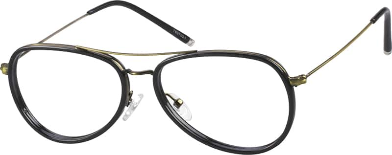 Angle view of Aviator Glasses 7807021 in Black