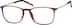 Rectangle Glasses 7807218 in Cherry Red