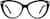 Front view of Cat-Eye Glasses 7807821 in Black thumbnail