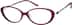 Oval Glasses 7809718 in Merlot