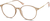 Angle view of Round Glasses 7810015 in Brown thumbnail