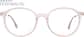 Front view of Round Glasses 7810017 in Purple thumbnail