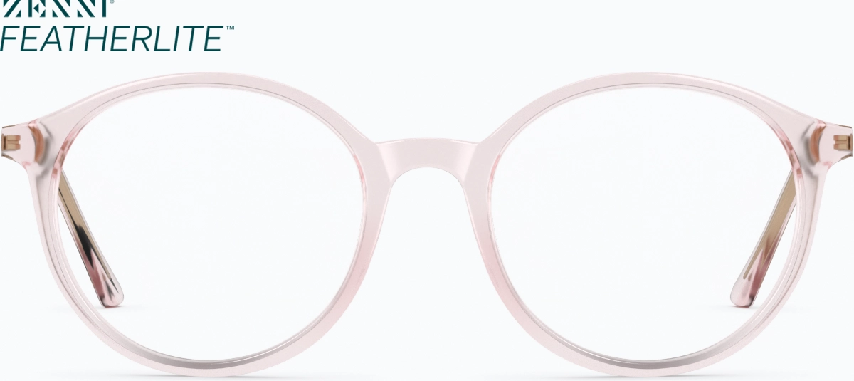 Front view of Round Glasses 7810017 in Purple thumbnail