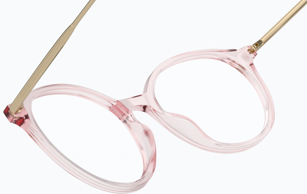 See-through view of Round Glasses 7810017 in Purple thumbnail