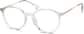 Angle view of Round Glasses 7810023 in Clear thumbnail