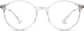 Front view of Round Glasses 7810023 in Clear thumbnail