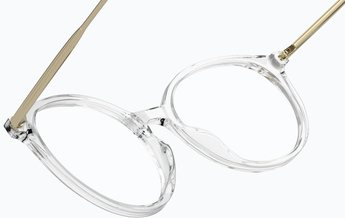 See-through view of Round Glasses 7810023 in Clear thumbnail