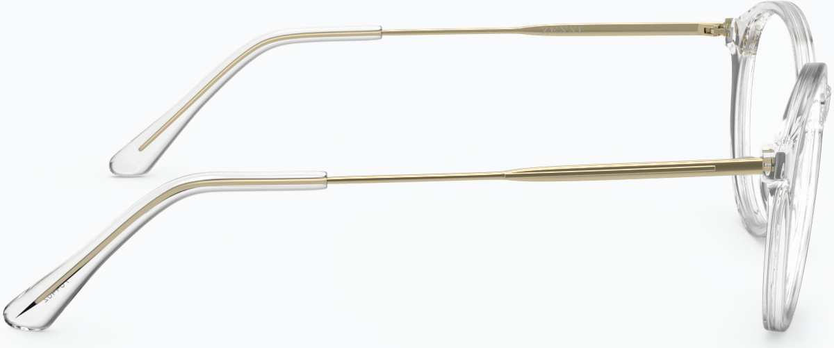 Side view of Round Glasses 7810023 in Clear thumbnail