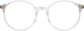 Front view of Round Glasses 7810023 in Clear thumbnail