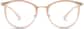 Front view of Round Glasses 7810115 in Taupe thumbnail