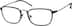 Rectangle Glasses 7810312 in Black