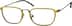 Rectangle Glasses 7810322 in Yellow