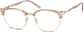 Angle view of Browline Glasses 7810715 in Brown thumbnail