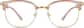 Front view of Browline Glasses 7810715 in Brown thumbnail