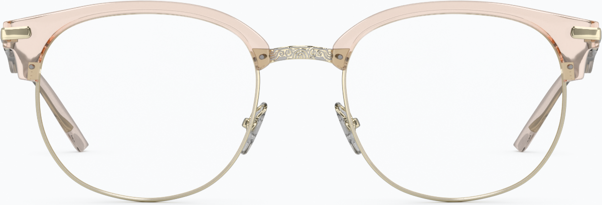 Front view of Browline Glasses 7810715 in Brown thumbnail