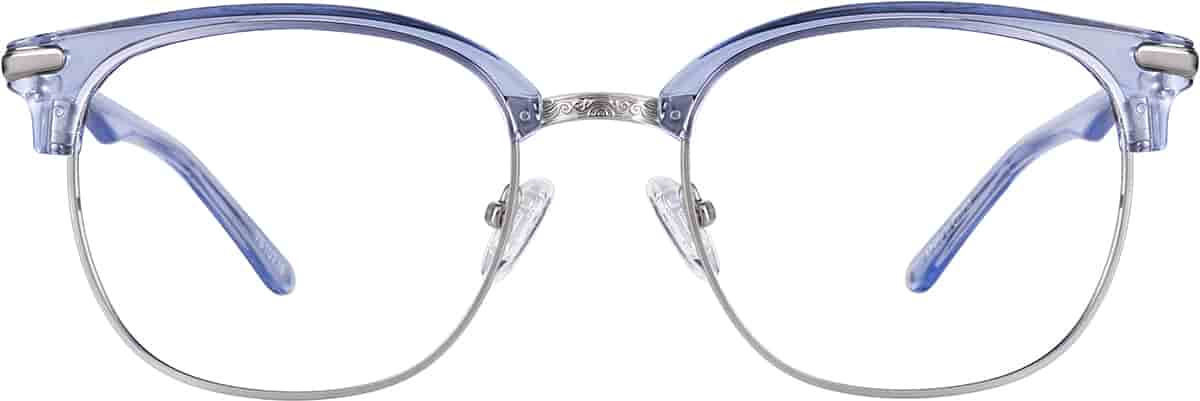 Blue Browline Glasses