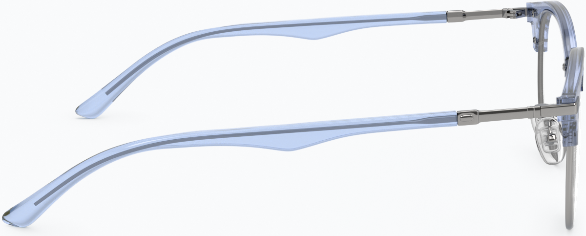 Side view of Browline Glasses 7810716 in Blue thumbnail